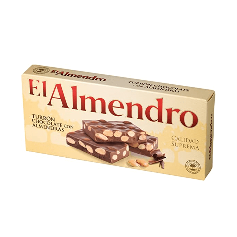 El Almendro Turr?n de Chocolate con Almendras with Almonds 200g